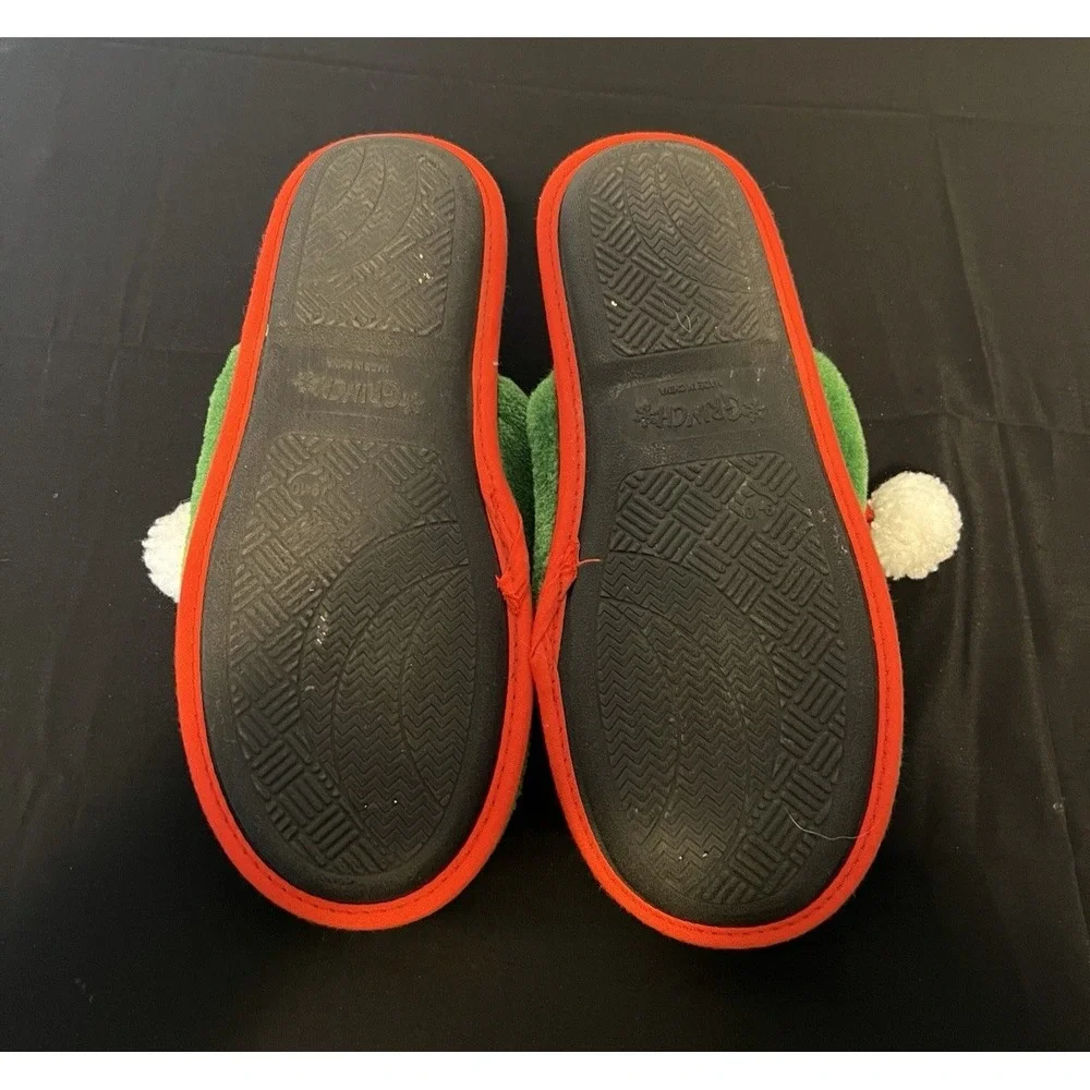 Men's Size‎ 9-10 Christmas The Grinch Slippers/House shoes Holidays, Unisex